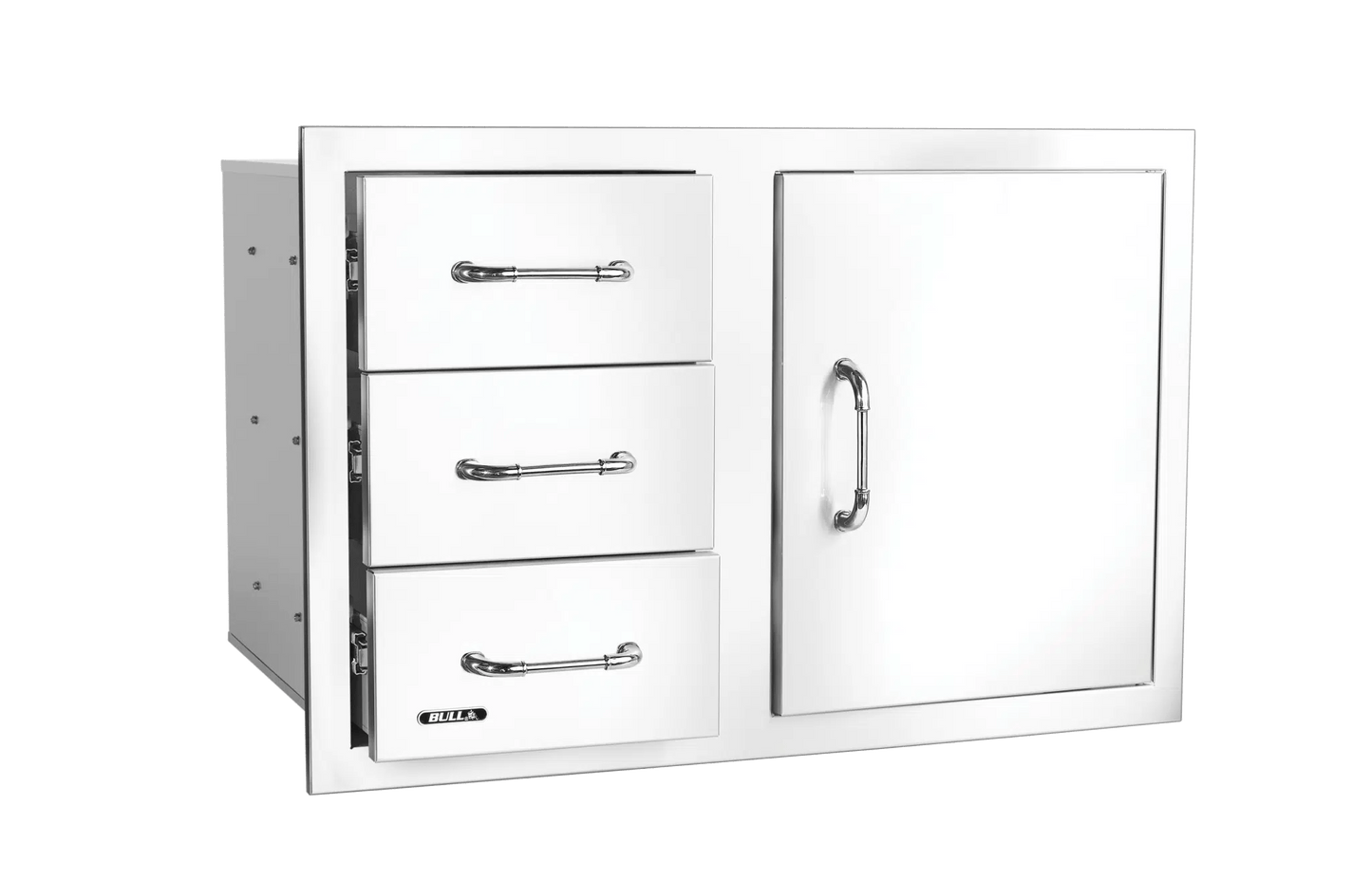 Bull Reveal Door/Triple Drawer Combo 80cm
