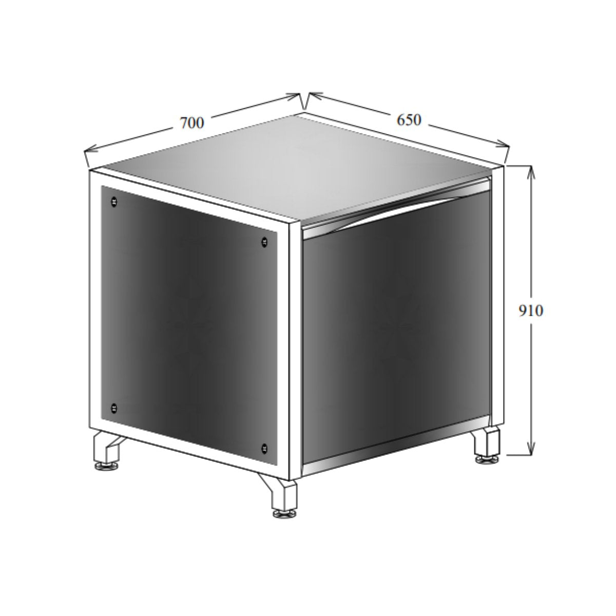 Oliveti Single Door Cupboard (700)