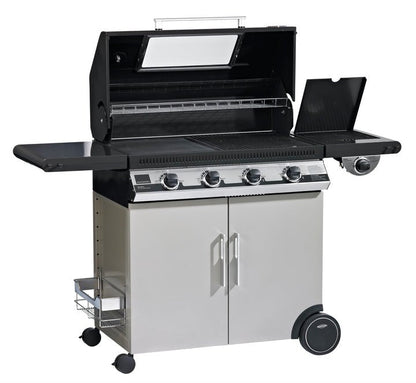 Beefeater 1100E 4 Burner Grill and Side Burner with Cart
