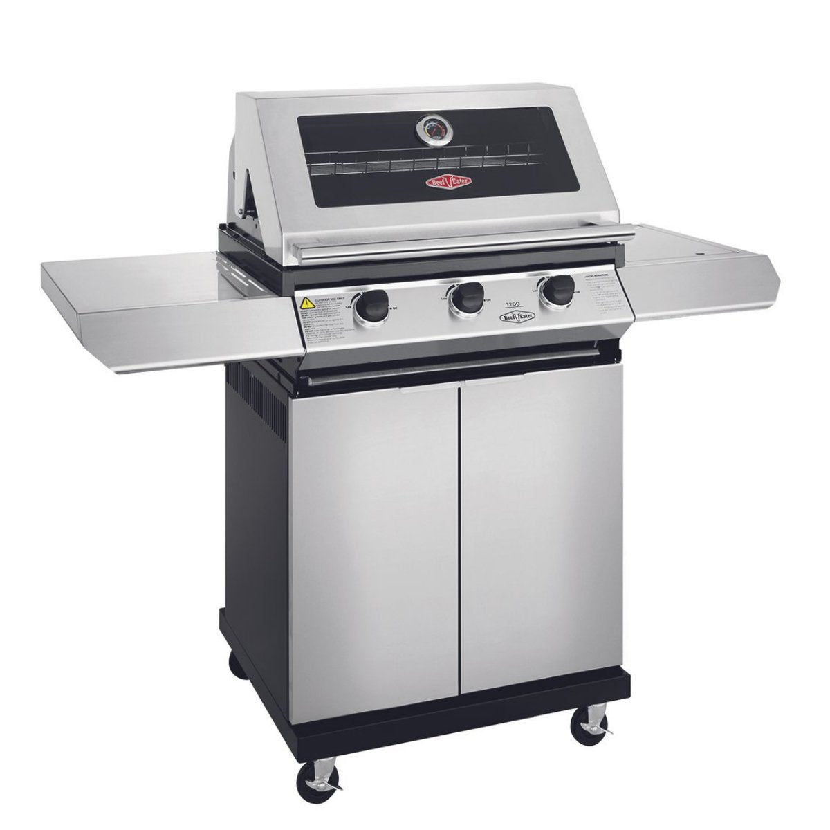 Beefeater 1200S 3 Burner Grill and Side Burner with Cart