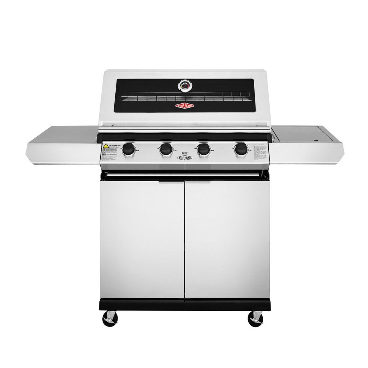 Beefeater 1200S 4 Burner Grill and Side Burner with Cart