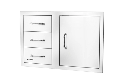Bull Reveal Door/Triple Drawer Combo 80cm
