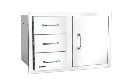 Bull Reveal Door/Triple Drawer Combo 80cm