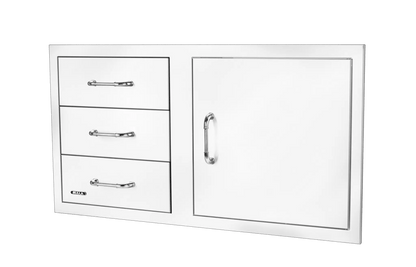 Bull Reveal Reversible Door/Triple Drawer Combo 100cm