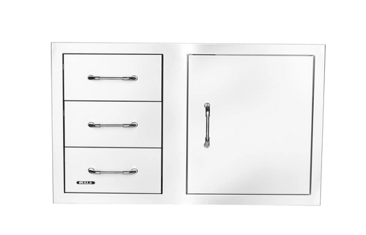 Bull Reveal Reversible Door/Triple Drawer Combo 100cm