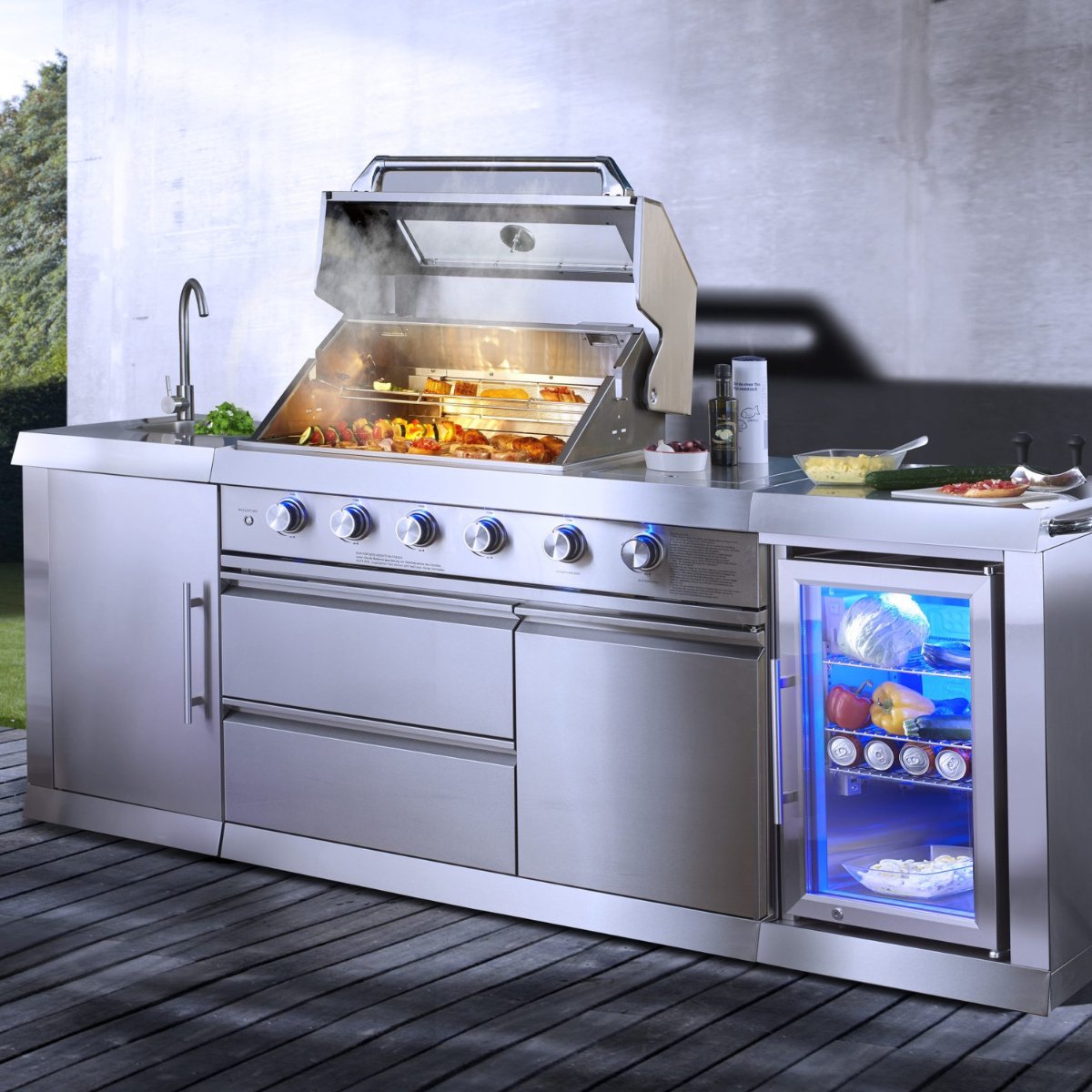 Buschbeck Oxford Outdoor Kitchen 4 burner Stainless Steel