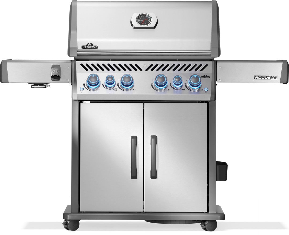Napoleon Rogue Pro-S 525 Grill and Infrared Side Burner with Cart