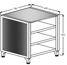 Oliveti Open Shelf Unit 700 or 1010